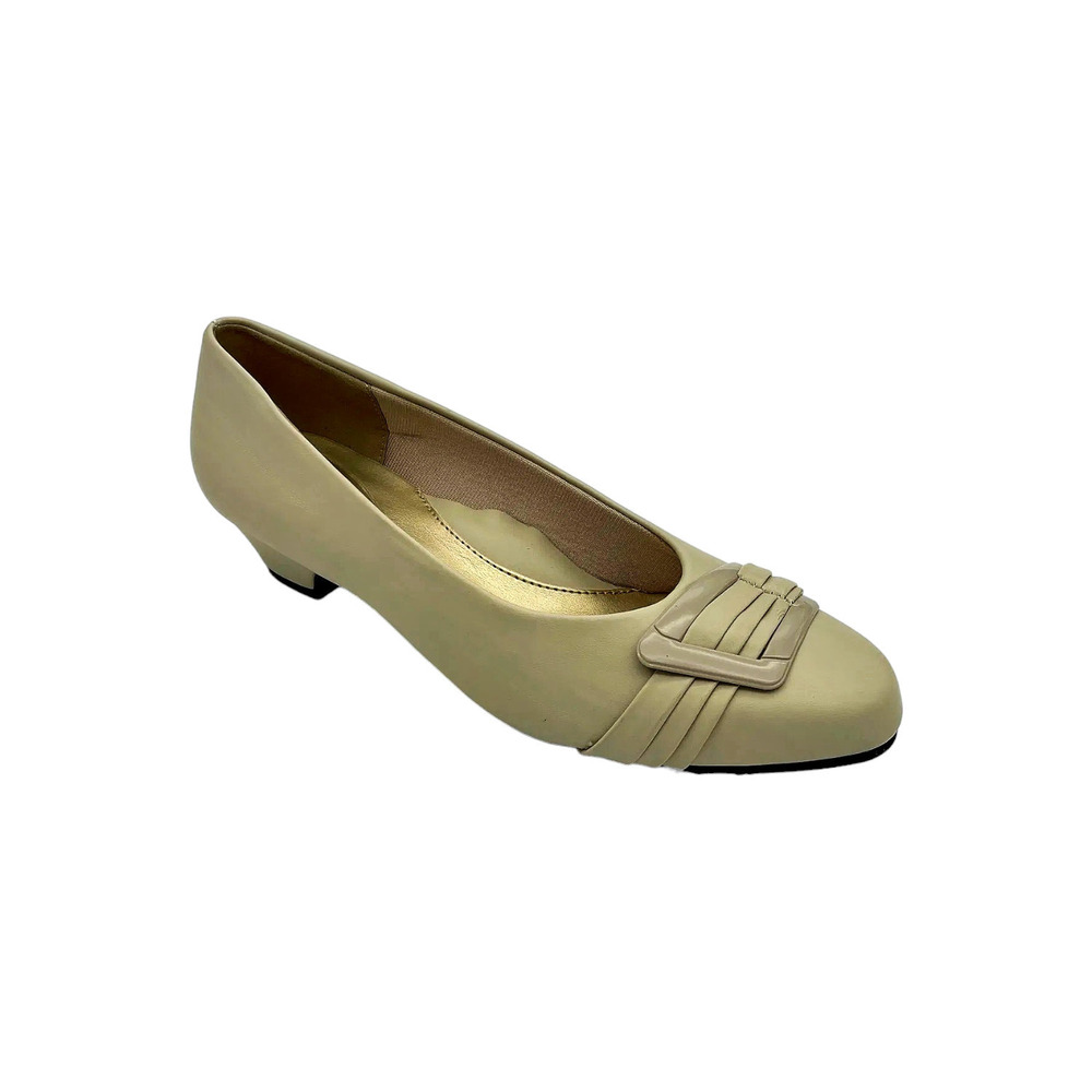 Soft Style By Hush Puppies Women's Slip-On Pumps Bone Vitello - Medium
